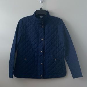 Lands' End Petite Quilted Barn Insulated Jacket